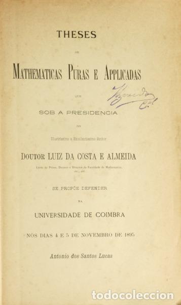Libri di seconda mano: SANTOS LUCAS. (Antonio dos) - TRANSFORMA&Ccedil;&Otilde;ES DE CONTACTO. [DED. AUTOR]