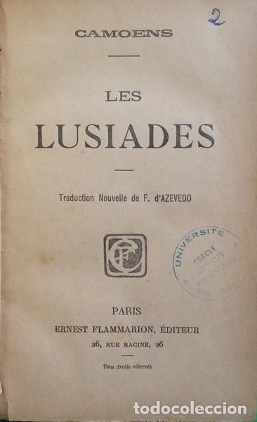 Libros: CAM&Otilde;ES. (Lu&iacute;s Vaz de) - LES LUSIADES. - Foto 2