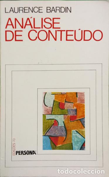 Libros: BARDIN. (Laurence) - AN&Aacute;LISE DE CONTE&Uacute;DO.