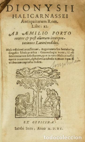 Libros: DION&Iacute;SIO DE HALICARNASSO. - ANTIQUITATUM ROMANARUM LIBRI XI.