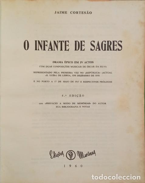 Livros em segunda m&atilde;o: CORTES&Atilde;O. (Jaime) - O INFANTE DE SAGRES. [4.&ordf; EDI&Ccedil;&Atilde;O, ENC.]