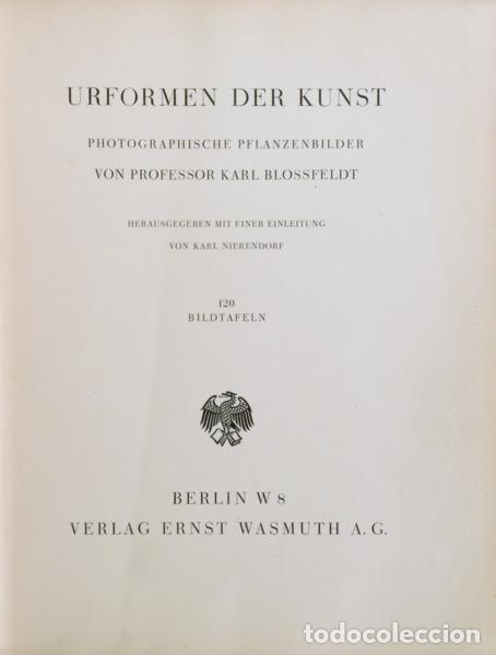 books: BLOSSFELDT. (Karl) - URFORMEN DER KUNST.