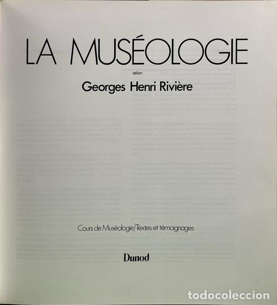 Libros: RIVI&Egrave;RE. (Georges Henri) - LA MUS&Eacute;OLOGIE. - Foto 2