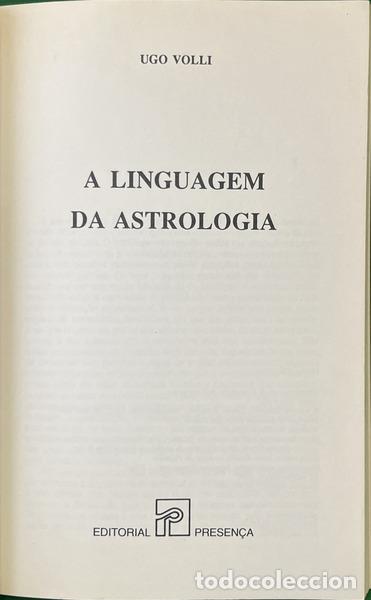 Libros: VOLLI. (Ugo) - A LINGUAGEM DA ASTROLOGIA. - Foto 2