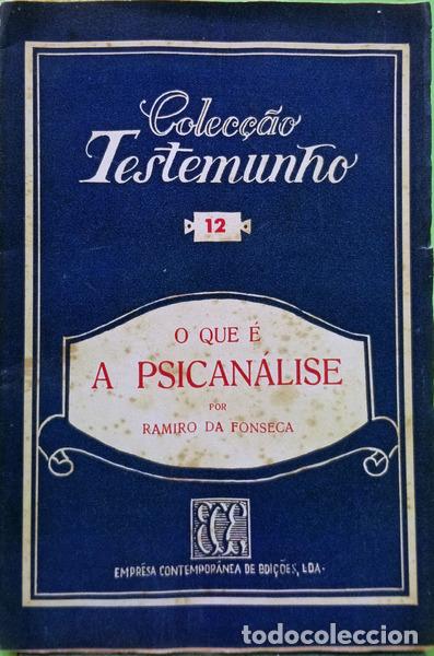 Livres: FONSECA. (Ramiro da) - O QUE &Eacute; A PSICAN&Aacute;LISE.