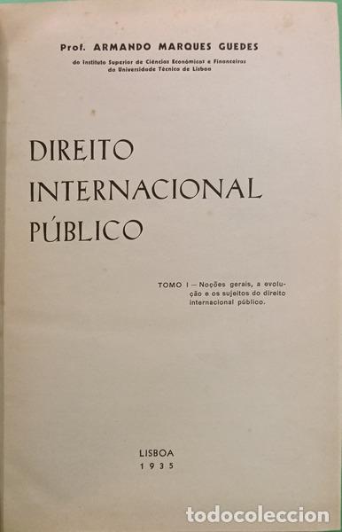 Livros em segunda m&atilde;o: MARQUES GUEDES. (Armando) - DIREITO INTERNACIONAL P&Uacute;BLICO. [1.&ordm; VOL]