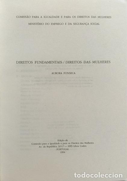 Libros: FONSECA. (Aurora) - DIREITOS FUNDAMENTAIS / DIREITOS DAS MULHERES. - Foto 2