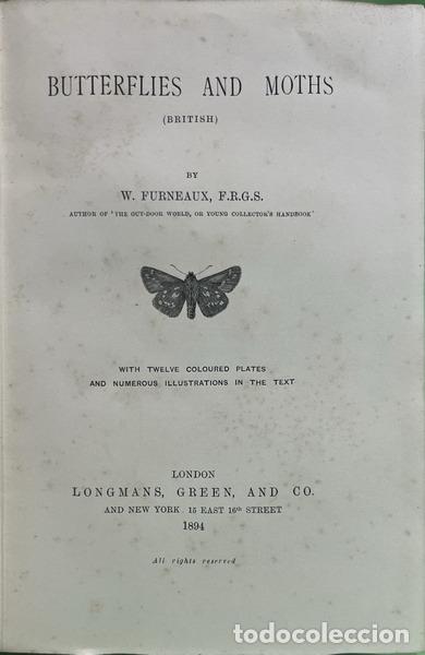 Libros: FURNEAUX. (W.) - BUTTERFLIES AND MOTHS (BRITISH).