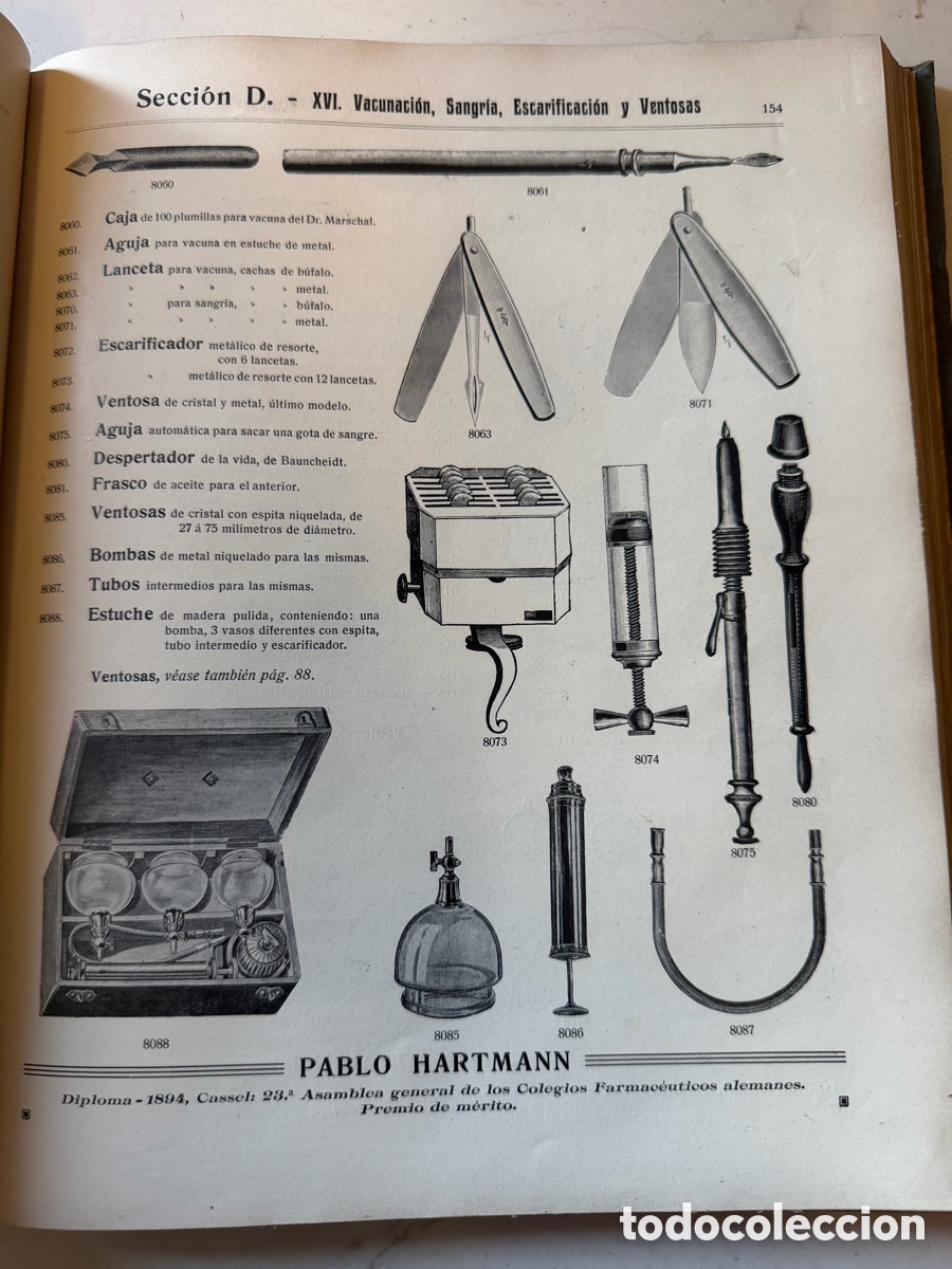 Libros: Cat&aacute;logo General Antiguo Pablo Hartmann - Foto 8