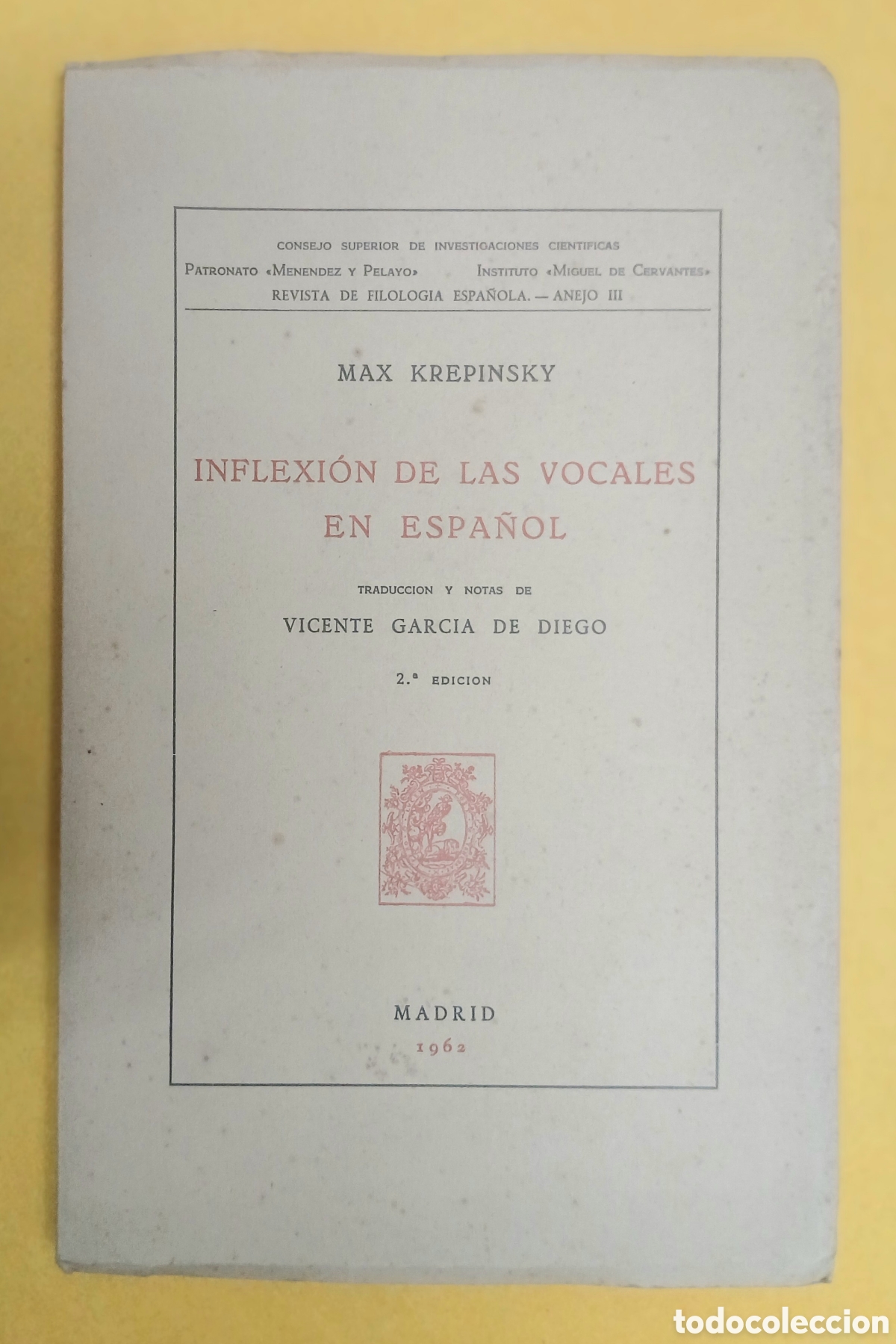 Libros: Inflexi&oacute;n de las vocales en espa&ntilde;ol