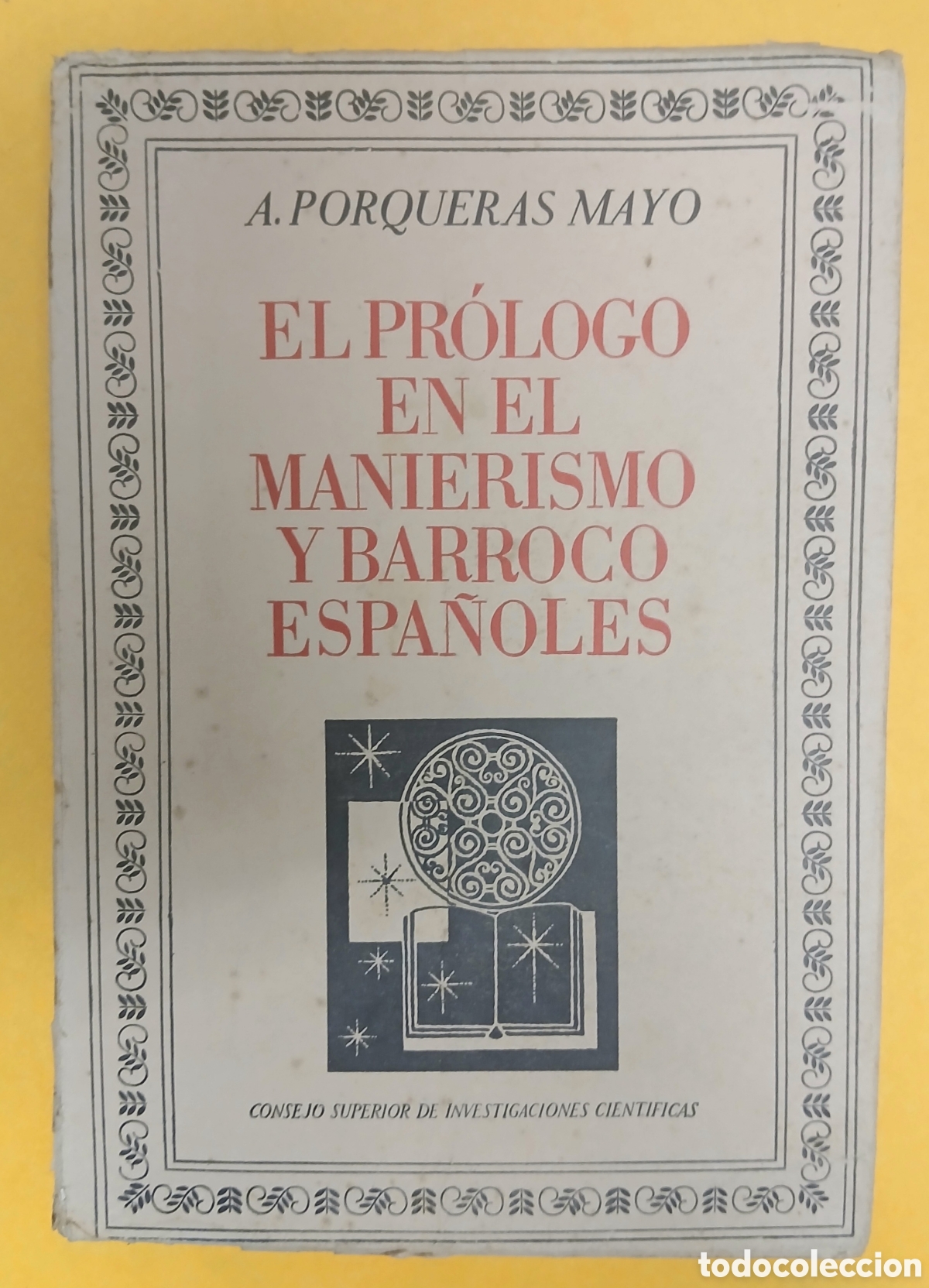 Libros: El pr&oacute;logo en el manierismo y barroco espa&ntilde;oles
