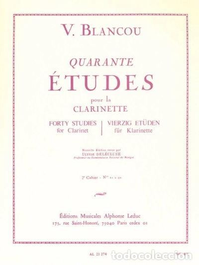 Libros: Victor Blancou: Forty Studies - Vol. 2 (Clarinet)- 9790046212741