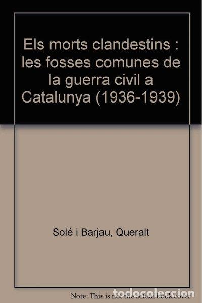 Libros: Els morts clandestins- 9788495916907