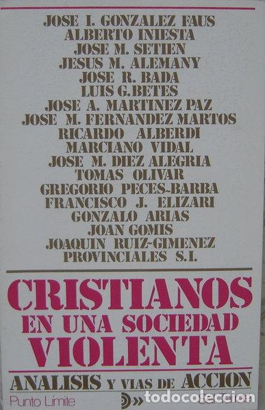 Livros em segunda m&atilde;o: Cristianos en una sociedad violenta- 9788429305814