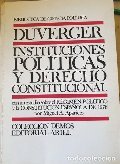 Libros: Instituciones pol&iacute;ticas y derecho constitucional- 9788434417960