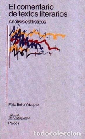 Libros: El comentario de textos literarios- 9788449303562