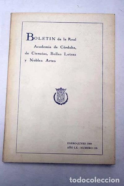 B&uuml;cher: Bolet&iacute;n de la Real Academia de C&oacute;rdoba, de Ciencias, Bellas Letras y Nobles A...- 9788460071662