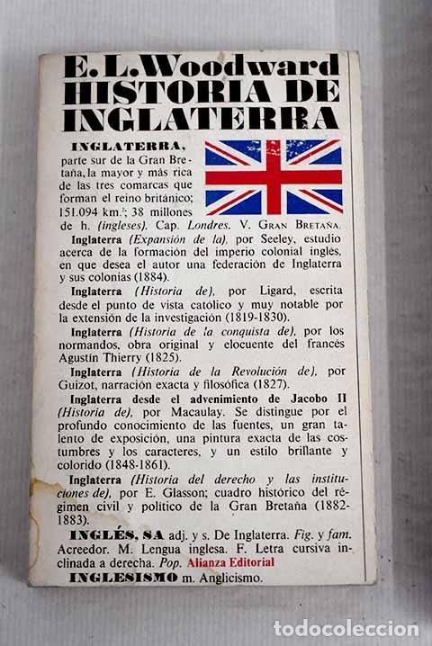 Libros: Historia de Inglaterra.- Woodward, E. L.