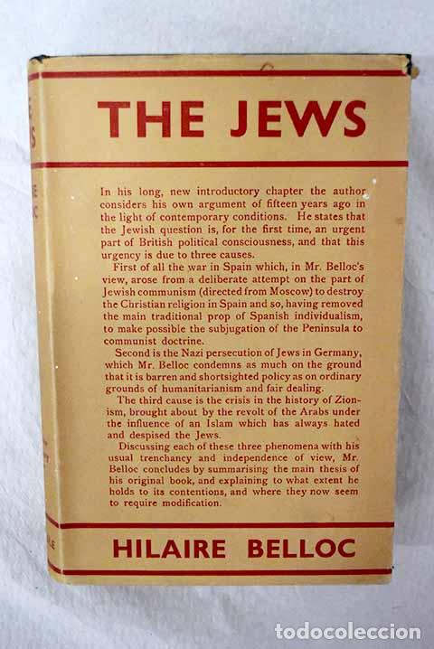 Libros: The jews: Belloc, Hilaire.- Belloc, Hilaire