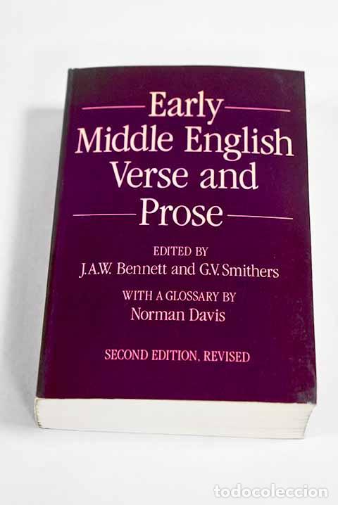 Libros: Early middle English verse and prose.- Bennett, J. A. W.; Smither, G. V.