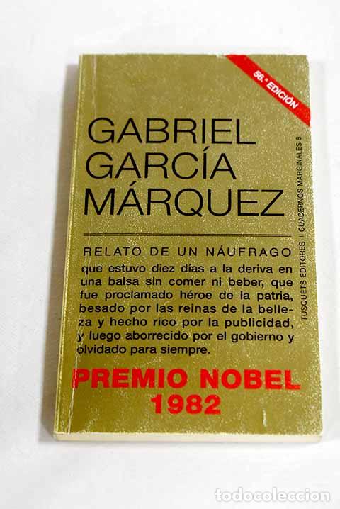 Libros: Relato de un n&aacute;ufrago.- Garc&iacute;a M&aacute;rquez, Gabriel