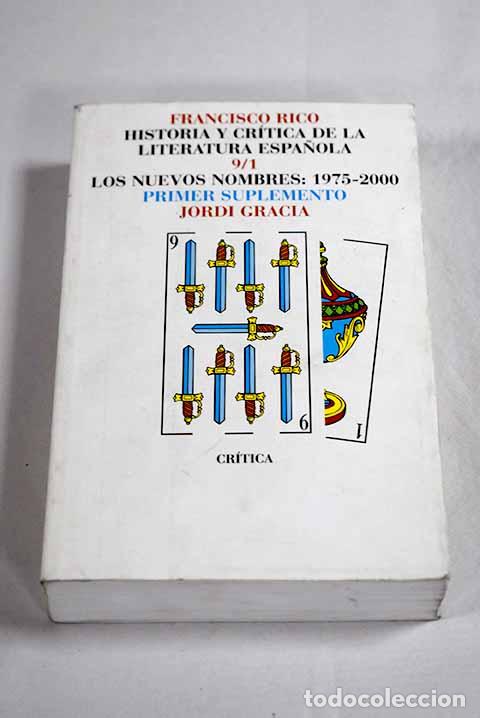 Livros em segunda m&atilde;o: Historia y cr&iacute;tica de la literatura espa&ntilde;ola, tomo IX/1