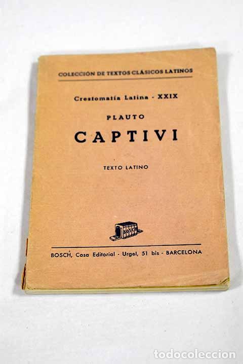 Livres: Captivi: texto latino.- Plauto