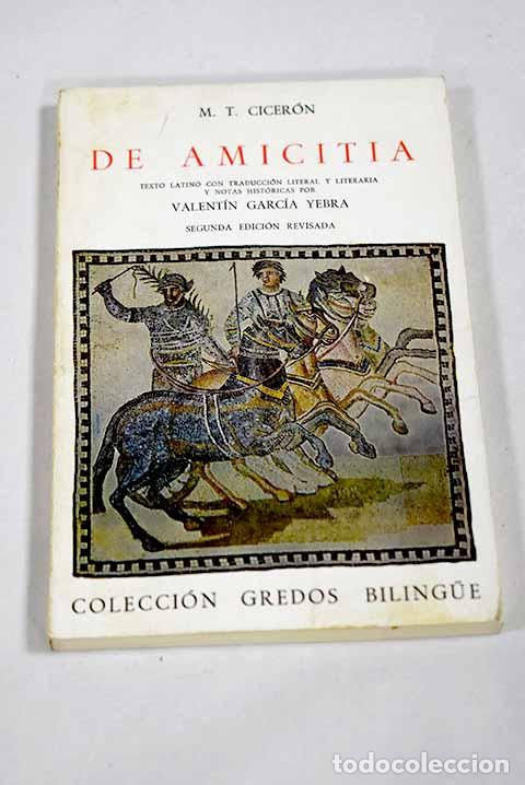 Libros: De Amicitia: Cicer&oacute;n, Marco Tulio.- Cicer&oacute;n, Marco Tulio