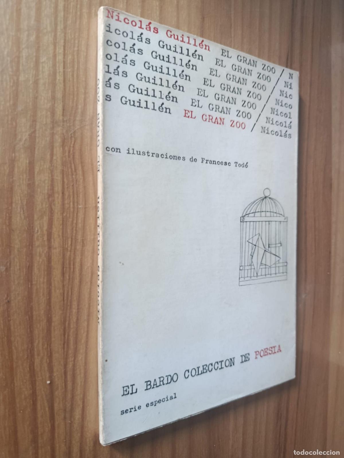 Libros: El gran zoo (El Bardo, 1969) - Guill&eacute;n, Nicol&aacute;s
