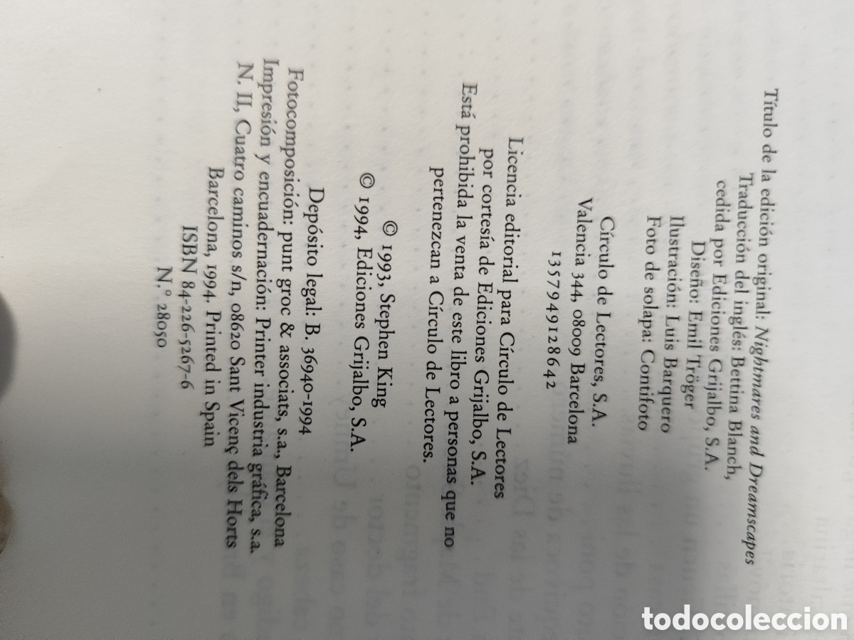 Libros: Lote Stephen King 1984 - Foto 4