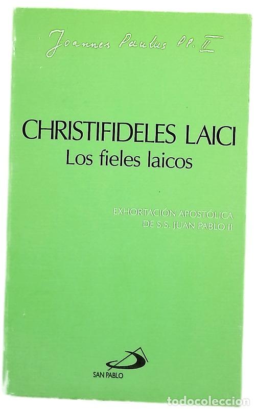 Libros: Christifideles laici Los fieles laicos