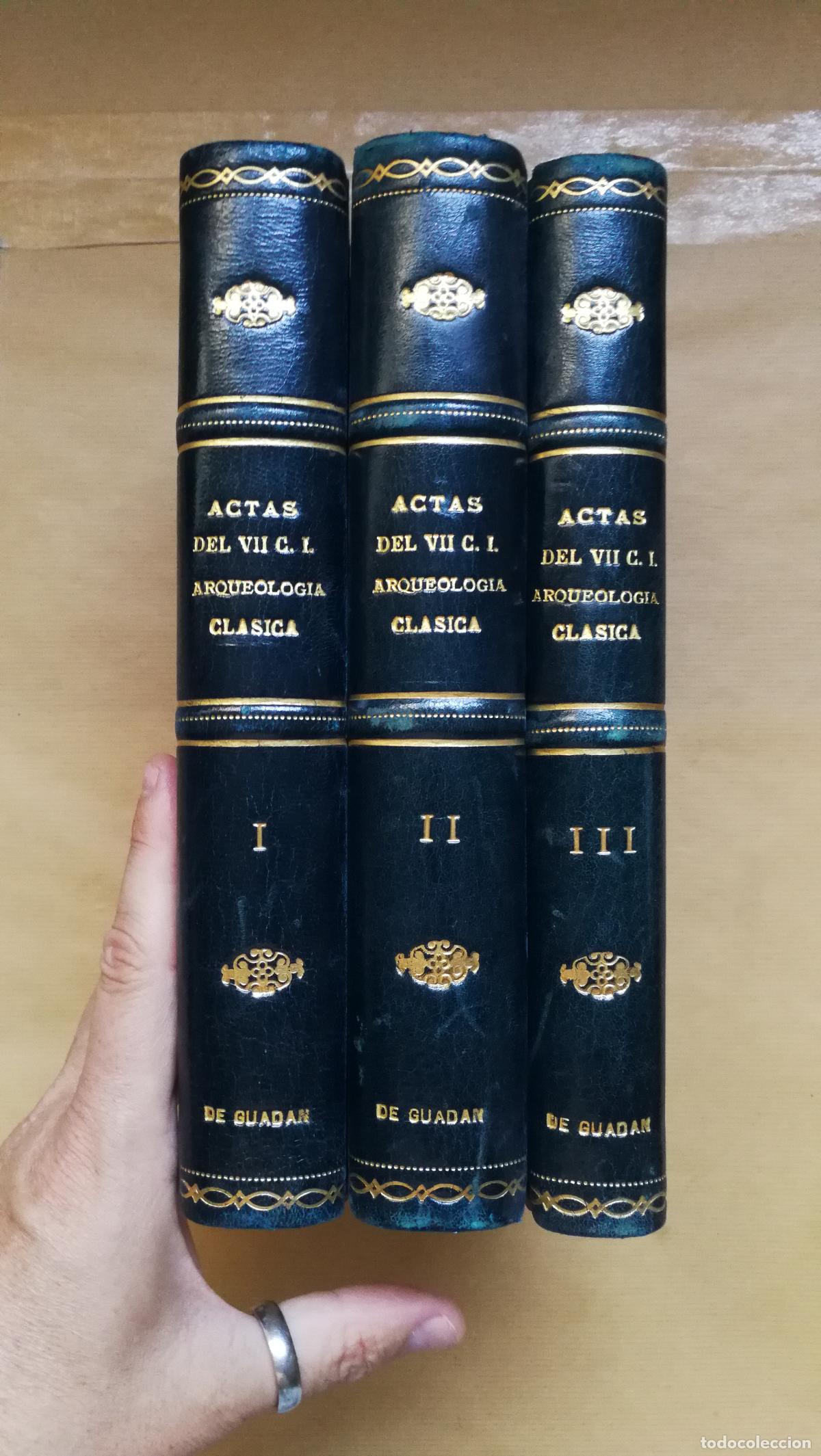 books: Atti del Settimo Congresso Internazionale di Archeologia Classica. 3 tomos.