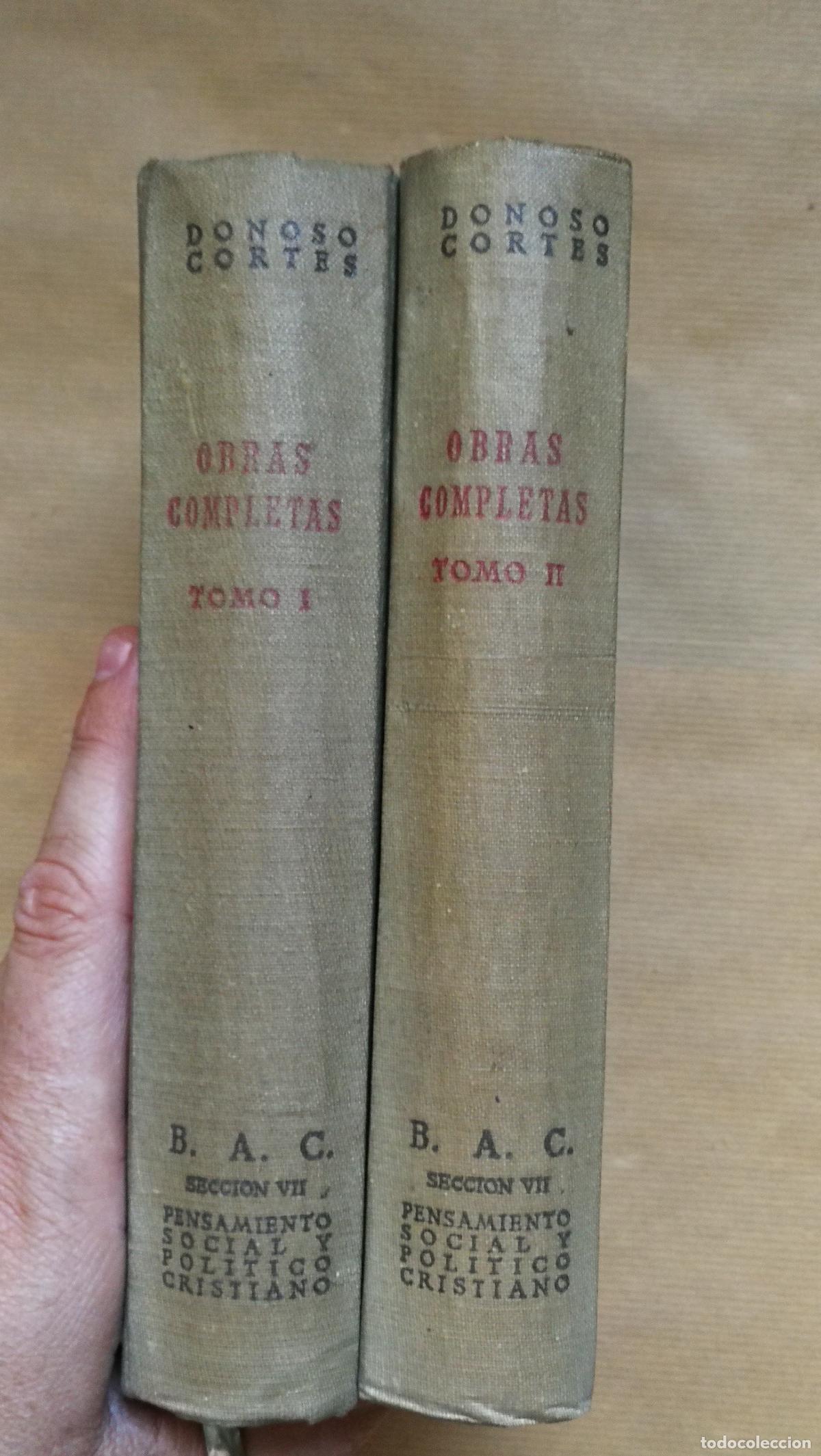 Livros em segunda m&atilde;o: OBRAS COMPLETAS DE D. JUAN DONOSO CORTES 2 Tomos - &rdquo;Juan Donoso Cortes,&rdquo;