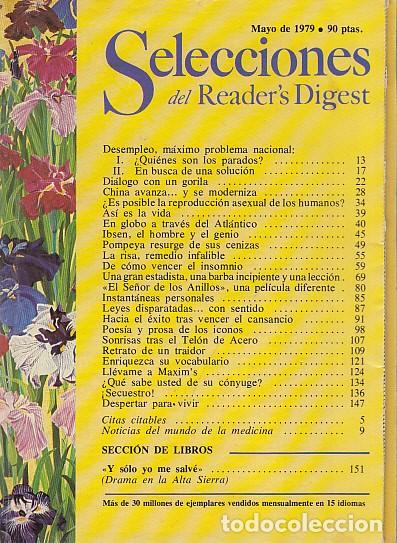 B&uuml;cher: SELECCIONES DEL READER'S DIGEST. MAYO 1979 - SELECCIONES DEL READER'S DIGEST