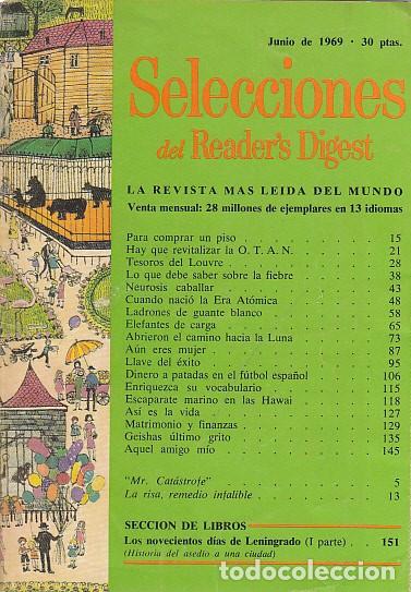 Libros: SELECCIONES DEL READER'S DIGEST. JUNIO 1969 - SELECCIONES DEL READER'S DIGEST