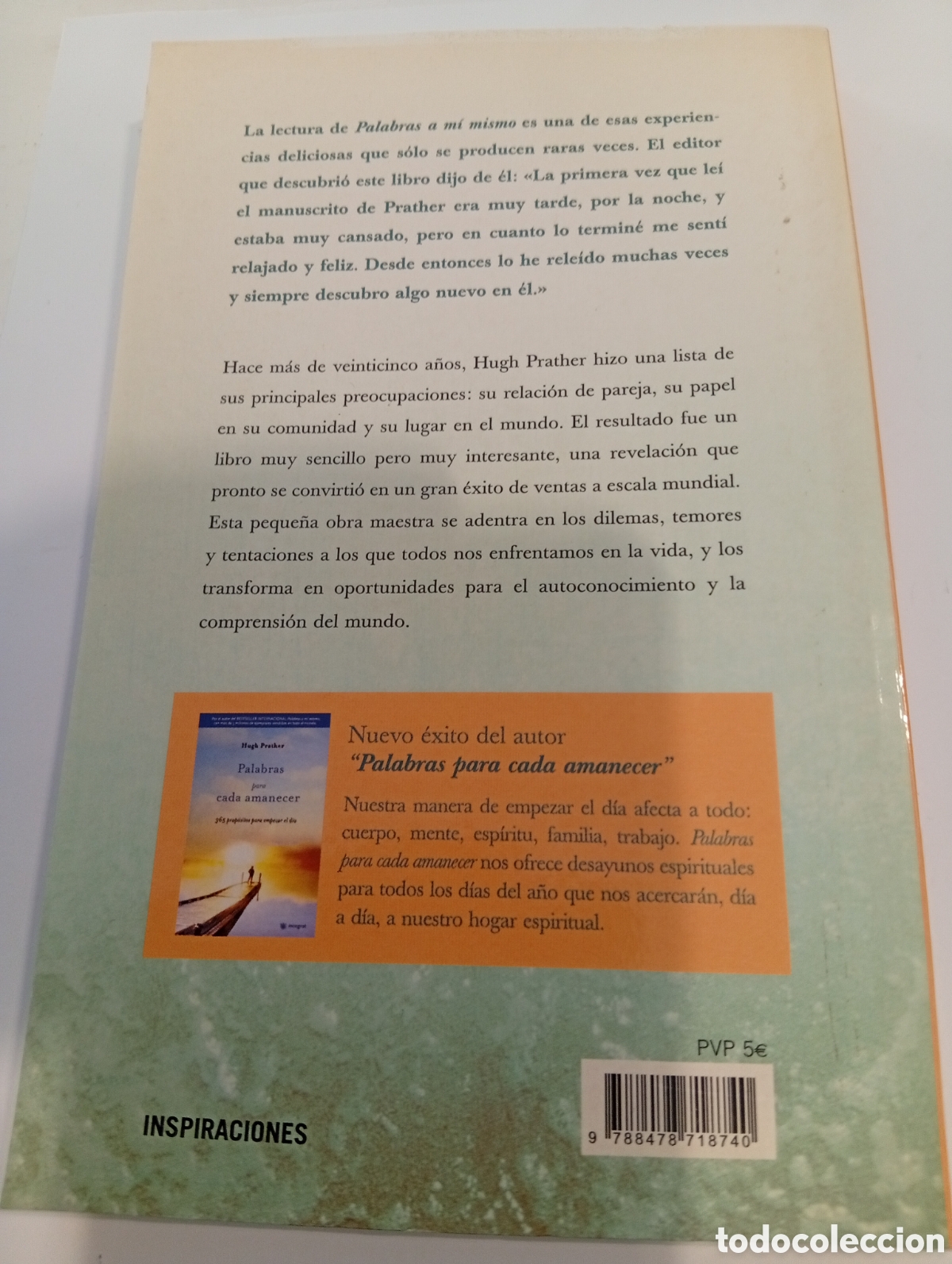 Libros: Palabras a mi mismo Hugh Prather - Foto 2