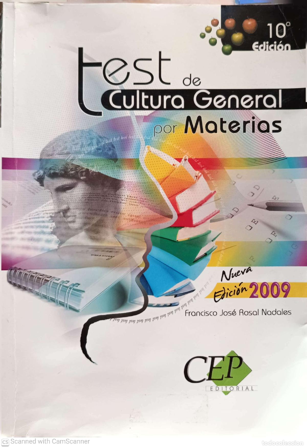Libros: Test de cultura general por materias - Francisco Jos&eacute; Rosal
