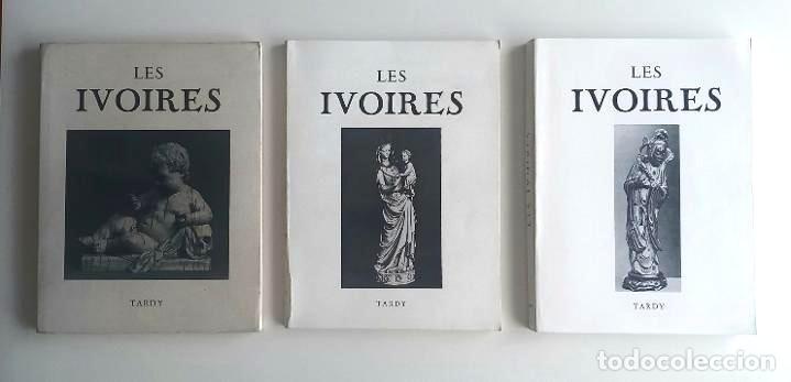 Libros: LES IVOIRES de TARDY. 3 LIBROS. EVOLUCI&Oacute;N HIST&Oacute;RICA DE LOS TRABAJOS EN MARFIL.