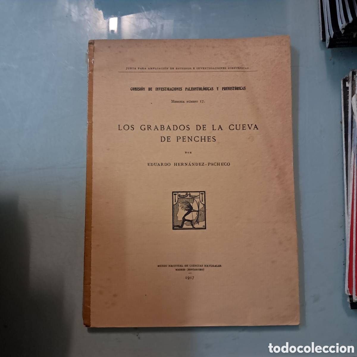 Libros: Eduardo Hern&aacute;ndez, Los grabados de la cueva de Penches ,1917