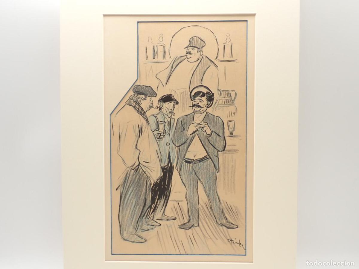 Libros: Dibujo original de Steinlen - STEINLEN, Th&eacute;ophile Alexandre - Foto 2