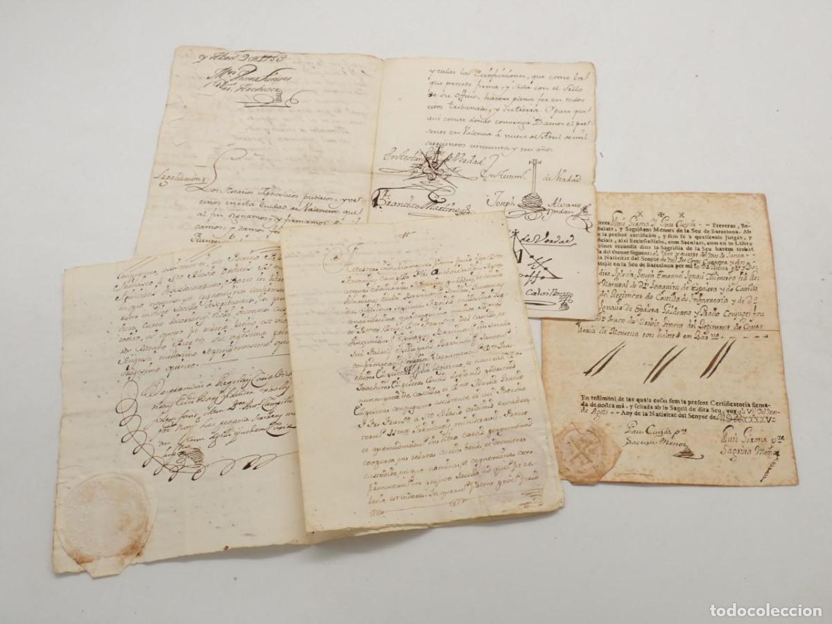 Libri di seconda mano: Copia de la fe de bautismo de Jos&eacute; de Ezpeleta y Galdeano, I conde de Ezpeleta de Beire(Barcelona, 1