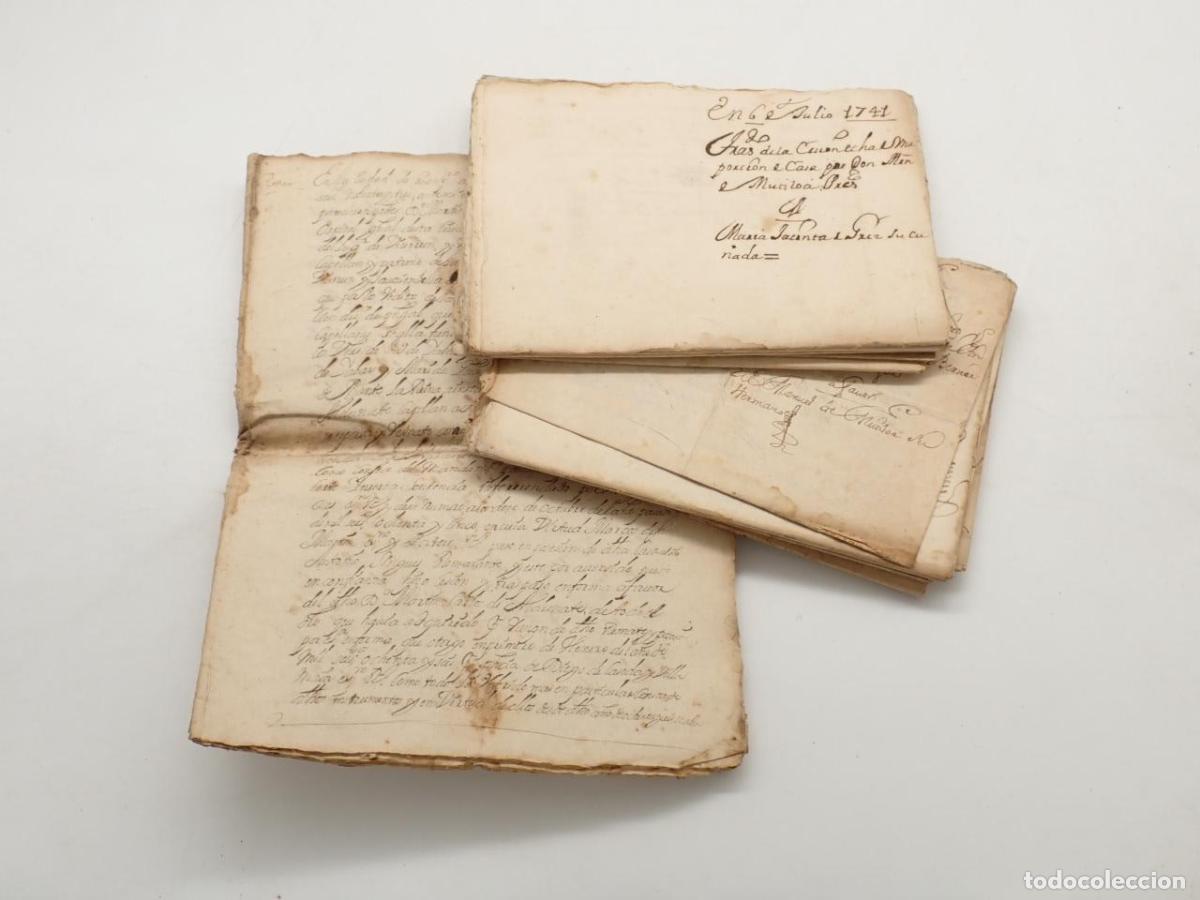 Libri di seconda mano: 16 documentos manuscritos referidos a diversas transacciones concernientes a la familia Mutiloa de P