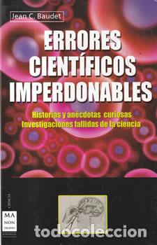 Livres: Errores cient&iacute;ficos imperdonables - Jean C. Baudet