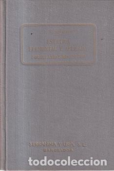 Libros: Est&aacute;tica elemental y aplicada. Formulario simplificado - P. W. Scharroo - Foto 1
