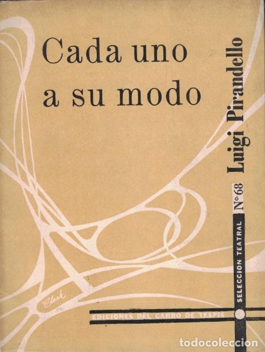 Libros: CADA UNO A SU MODO. - Pirandello. Luigi, - Foto 1