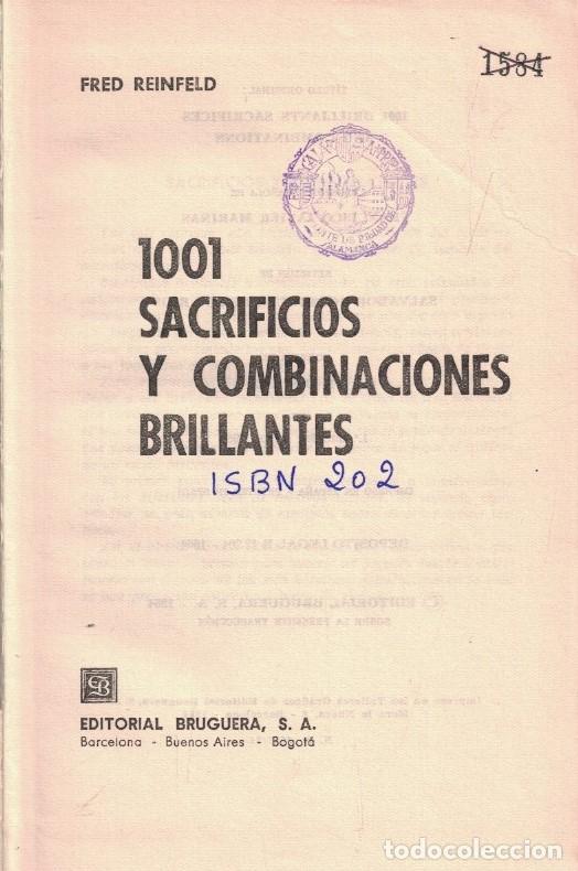 books: 1001 SACRIFICIOS Y COMBINACIONES BRILLANTES EN AJEDREZ. - Reinfeld. Fred,