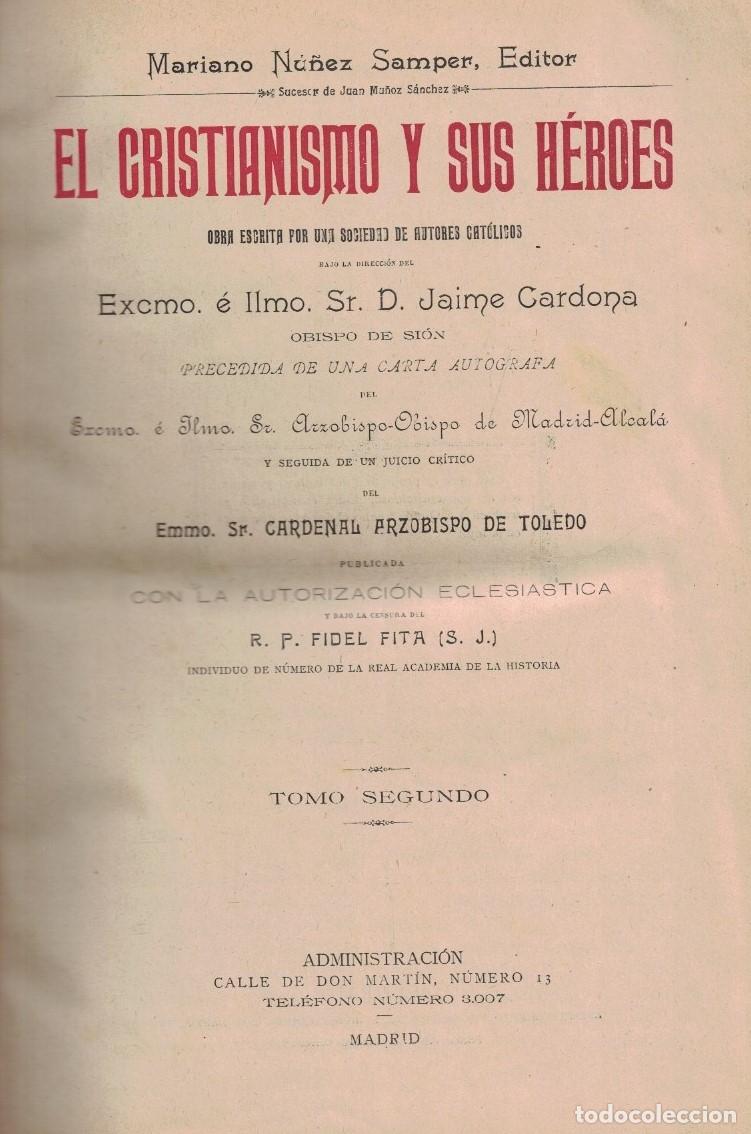 Livres: EL CRISTIANISMO Y SUS H&Eacute;ROES. Tomo II (de 6) Meses de Marzo &ndash; Abril. - Cardona. Jaime, (Direcci&oacute;n)