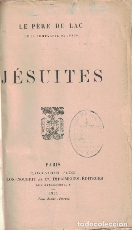 Livres: J&Eacute;SUITES. - Lac. Le P&eacute;re du,