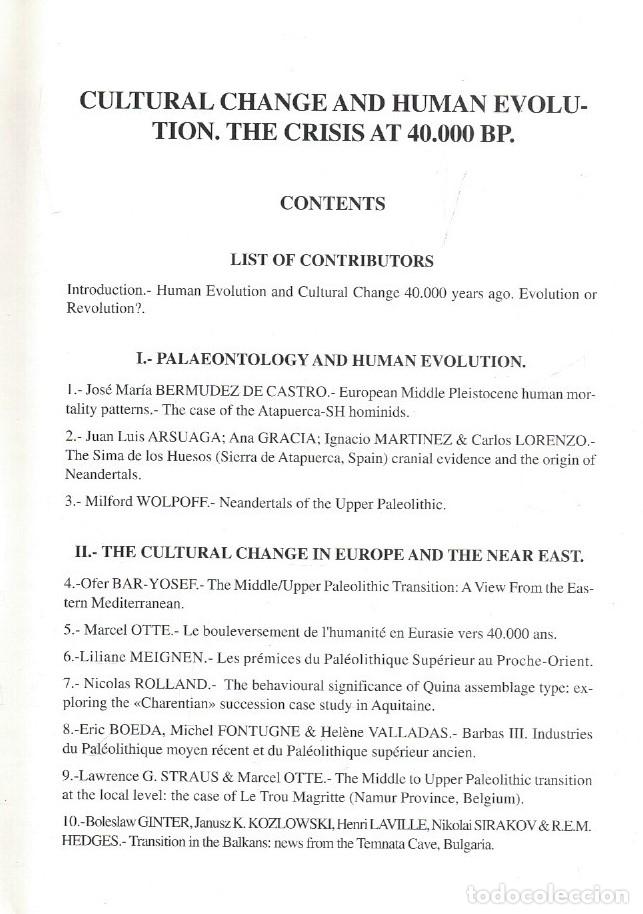 Libros: THE LAST NEANDERTALS THE FIRST ANATOMICALLY MODERN HUMANS. Cultural change and human evolution: the