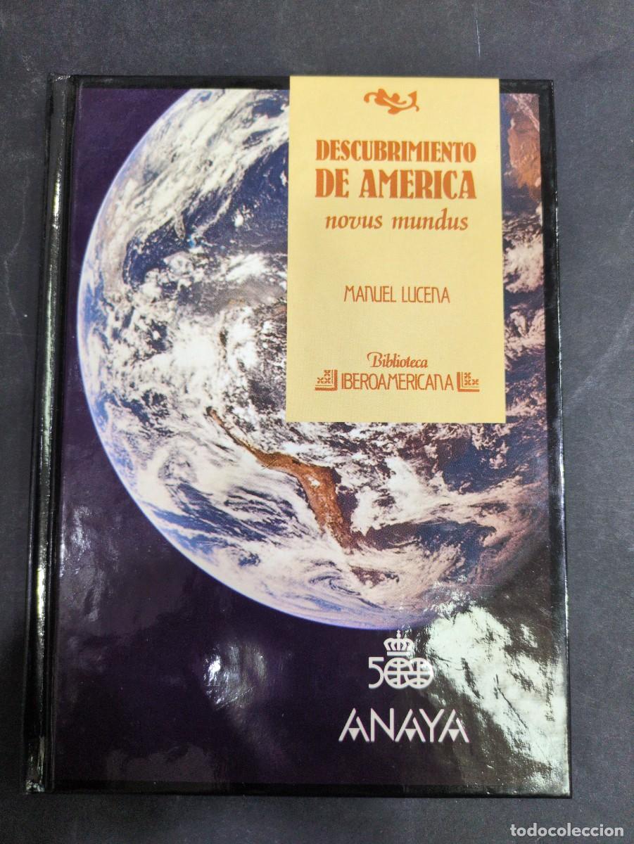 Libros: Descubrimiento de Am&eacute;rica novus mundus Manuel lucera biblioteca iberoamericana Anaya